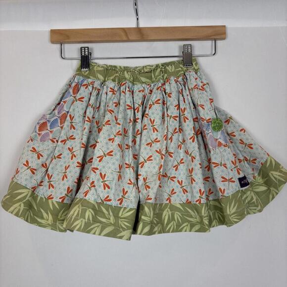 My Amia Kids Patchwork Multi Patterned Skirt Size: 4T - Picture 3 of 7